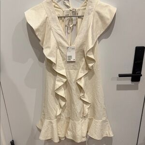 H&M Cream Textured Knit Top